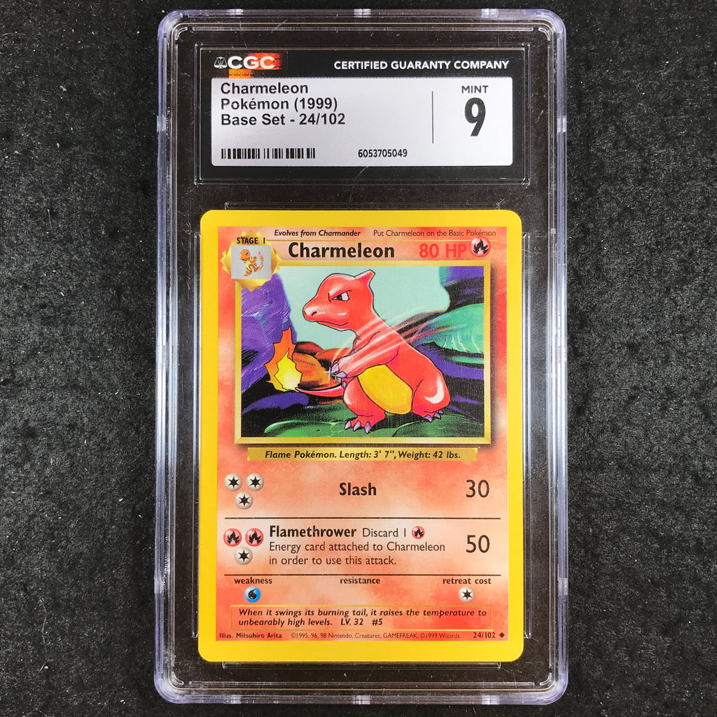 charmeleon pokemon card value 24 102 CGC 9 - 24/102 Fire Rarity The Five Best Chaos Color:Standard 020/M-P