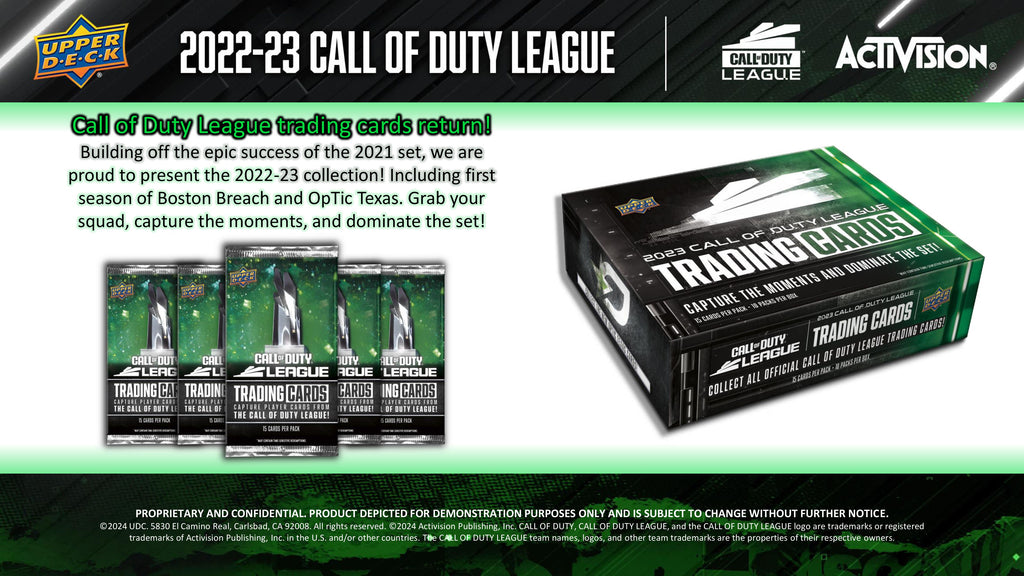Optic Cdl League Shop 2022-23 Upper Deck Call Of Duty League Hobby
