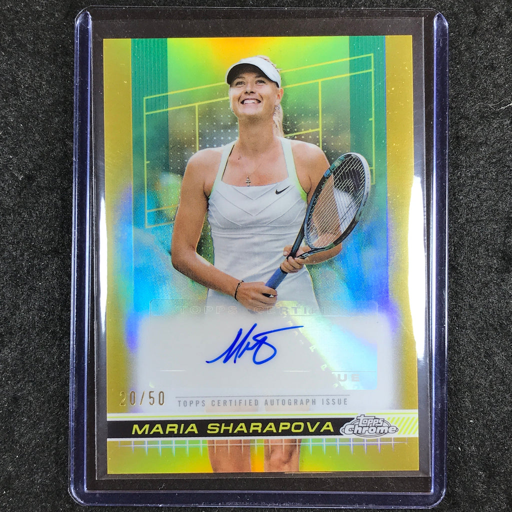 2024 Topps Chrome Tennis MARIA SHARAPOVA Auto Gold 20/50 – Cherry