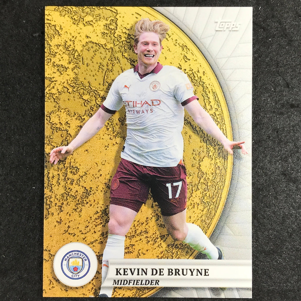 Carte Topps Total Football Neon Noir 2024-25 #393 Kevin De Bruyne - /25 Green