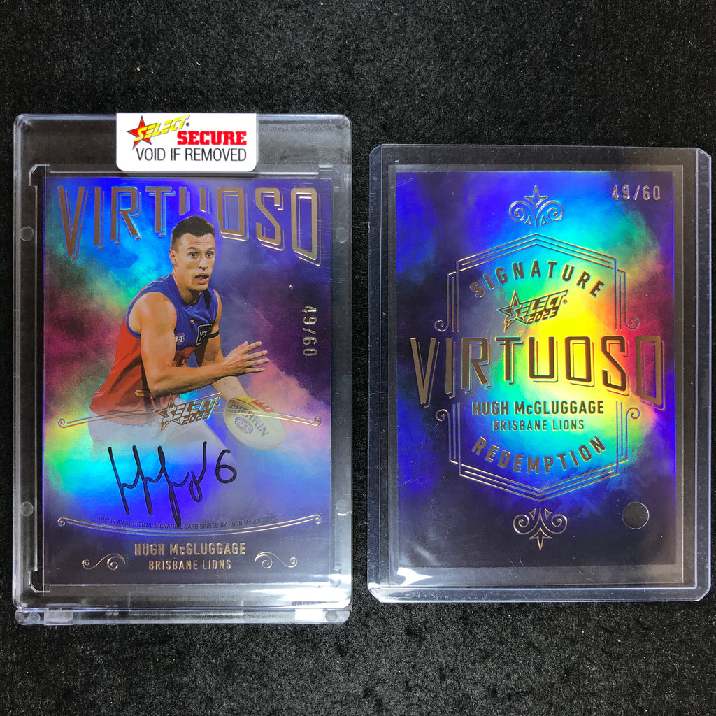 2023 Select AFL Footy Stars HUGH MCGLUGGAGE Virtuoso Signature 49/60 –  Cherry Collectables