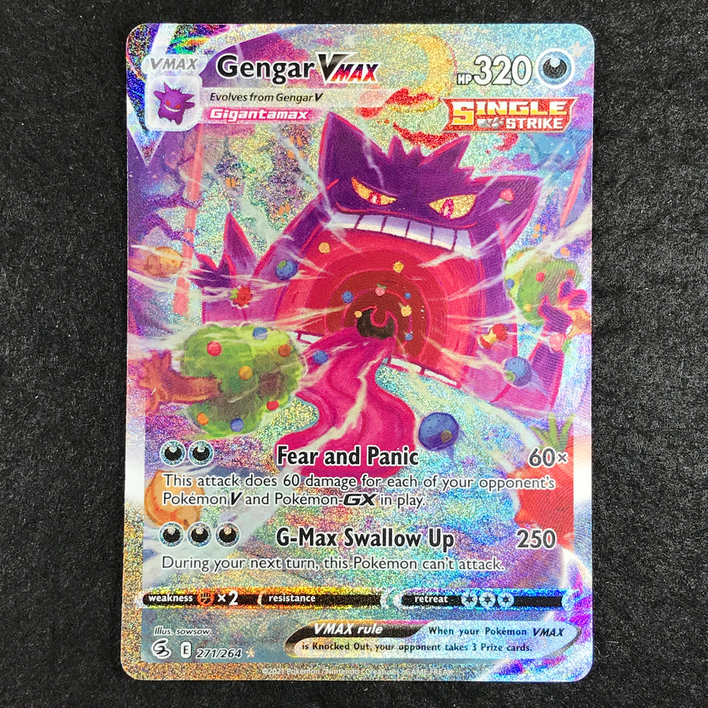 DAMAGED] (A) ALTERNATE ART Gengar VMAX - 271/264 - Secret Rare