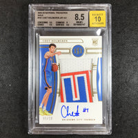 2022-23 National Treasures CHET HOLMGREN Rookie Patch Auto Gold 5/10 BGS 8.5 (747)