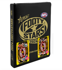 2024 Select AFL Footy Stars Soft Cover Vinyl Premium Album + 2 Packs