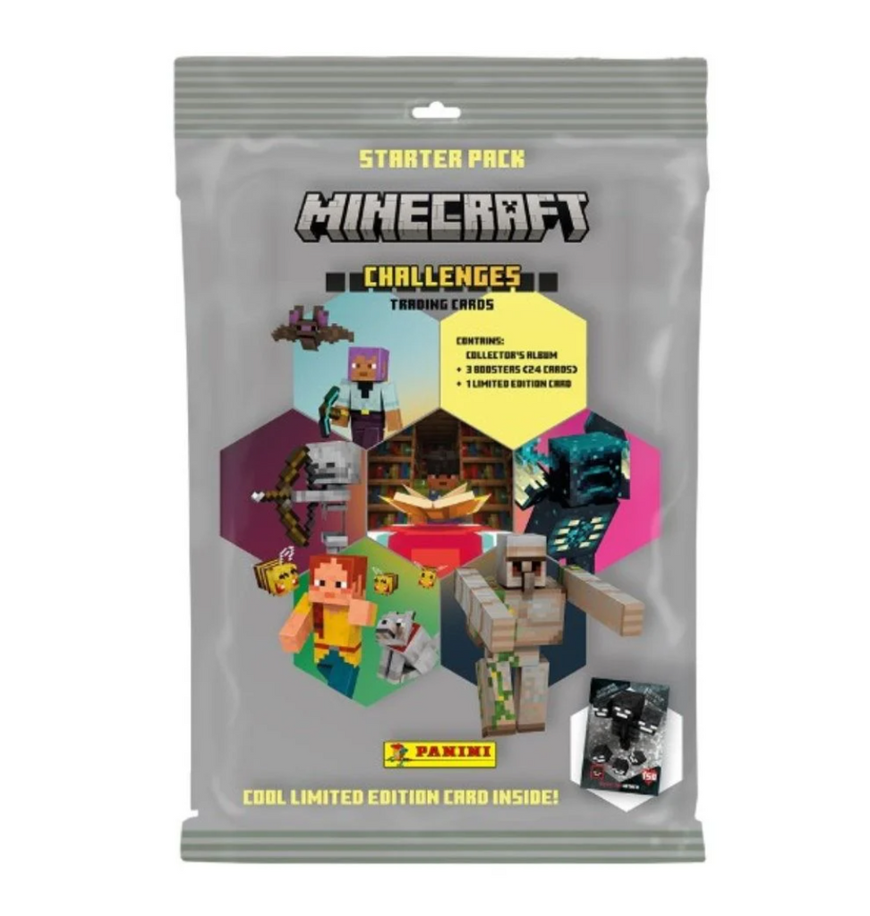 minecraft card binder 2025 Panini Minecraft Challenges Trading Cards Starter Pack (With Bind –  Cherry Collectables