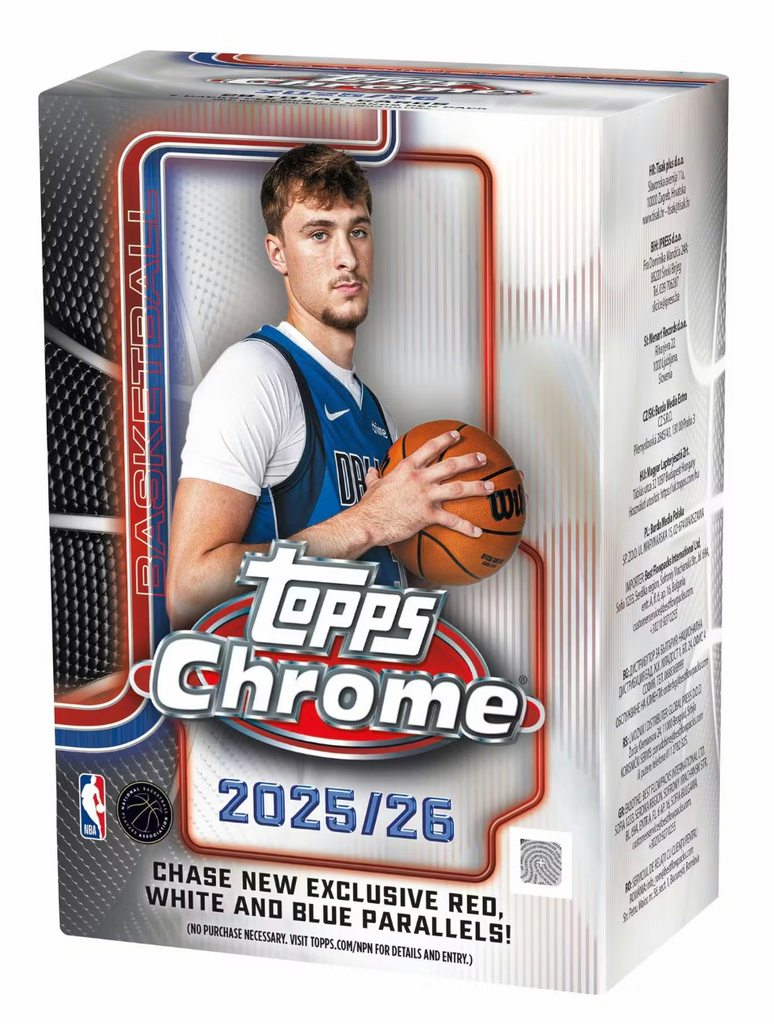 2025-26 Topps Chrome Basketball 7-Pack Blaster Box | Cooper Flagg