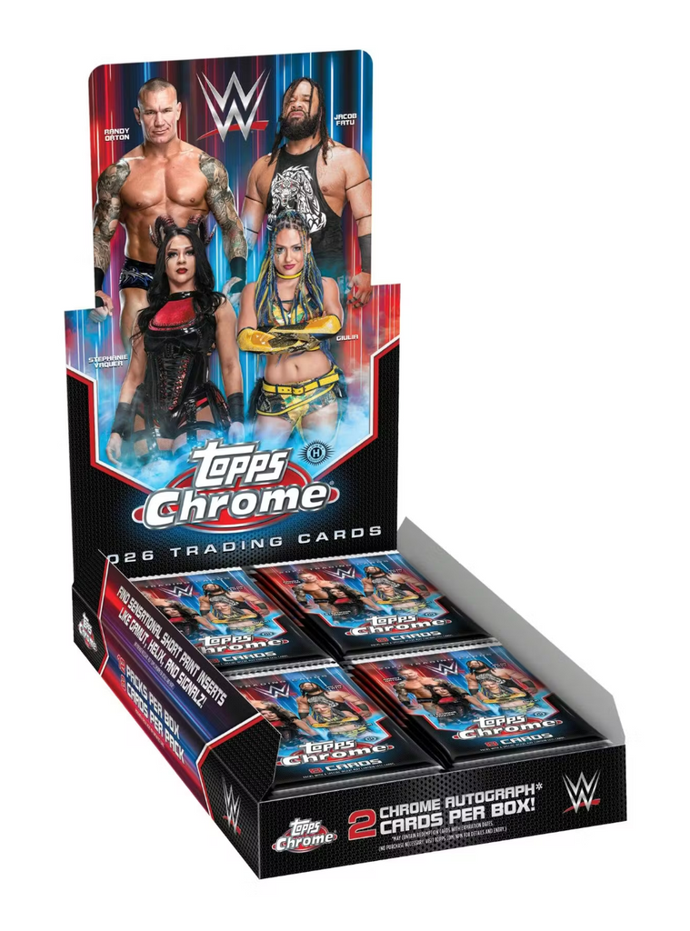 2026 Topps Chrome WWE Wrestling Hobby Box | The Rock Cena