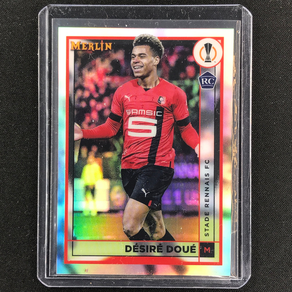 2022-23 Topps Chrome UCC # 48 Desiré Doué Stade 2022-23 Topps Chrome UCC # 48 Desiré Doué Stade