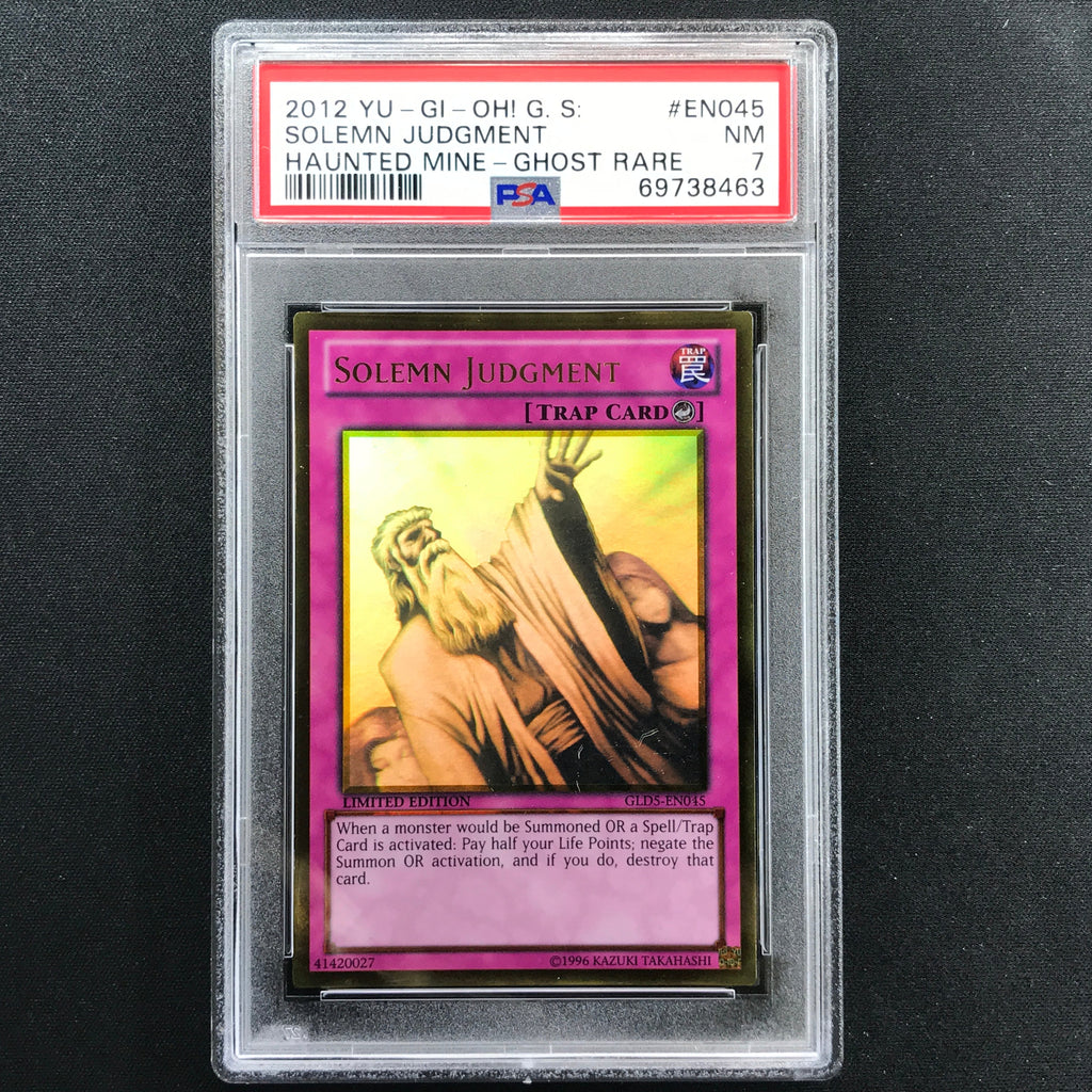 Psa 7 Solemn Judgment Gldsen045 Ghost Rare Limited Edition 463