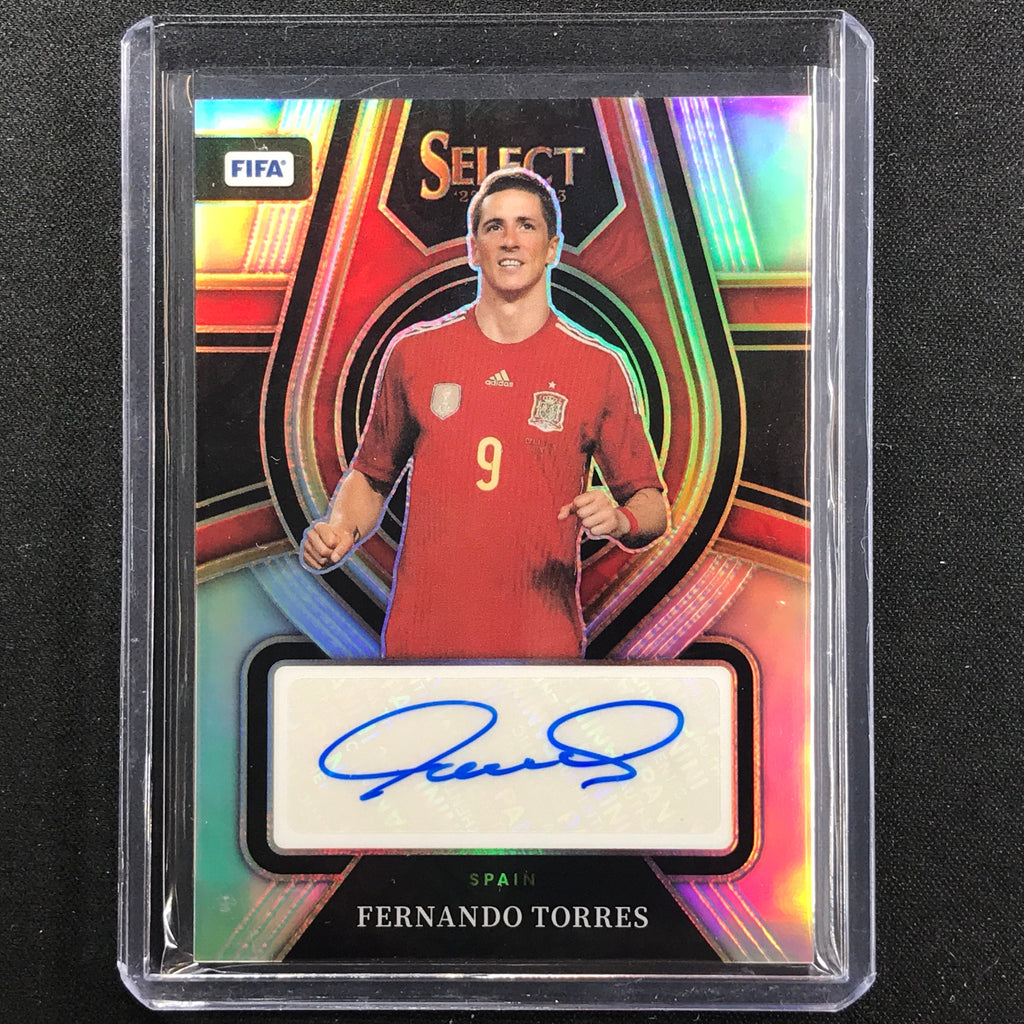 2022-23 Select Fifa Fernando Torres Select Signatures Auto Silver 
