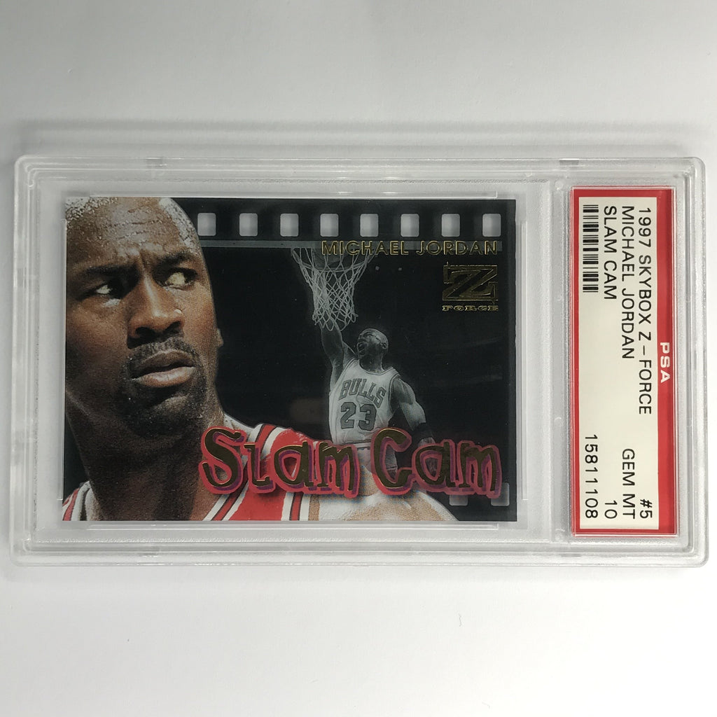 199798 Skybox ZForce MICHAEL JORDAN Slam Cam 5 PSA 10 (108) Cherry