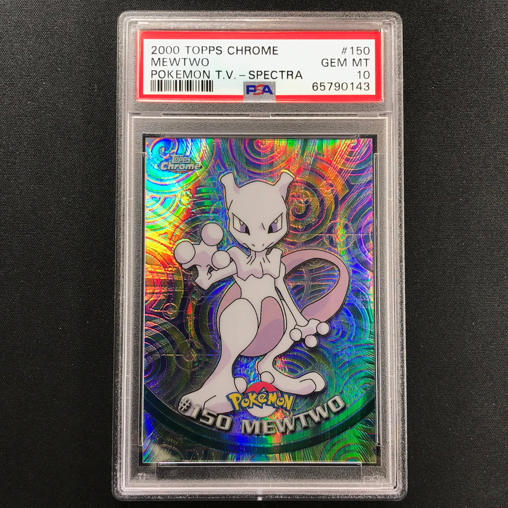 Psa 10 Mewtwo - No 150 - Spectra 2000 Topps Chrome Pokemon T.v 143