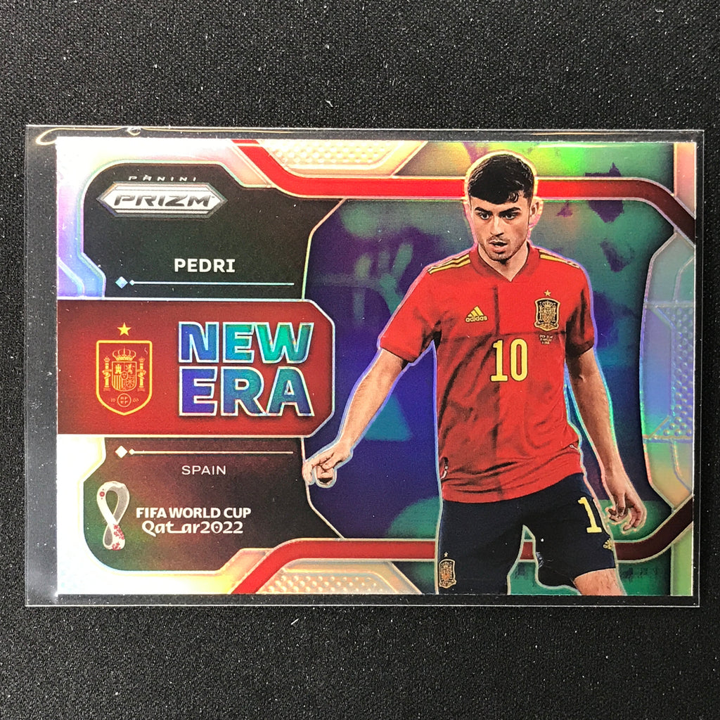 2022 Prizm FIFA World Cup Qatar PEDRI New Era Silver 18 Cherry 2022-prizm-fifa-world-cup-qatar-pedri-new-era-silver-18-cherry