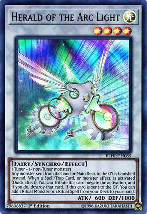 herald yugioh cards of the Arc Light - BLHR-EN085 Variants:Single - Ripped Live Groudon Pokemon Card and if you do Pokemon Sun & Moon
