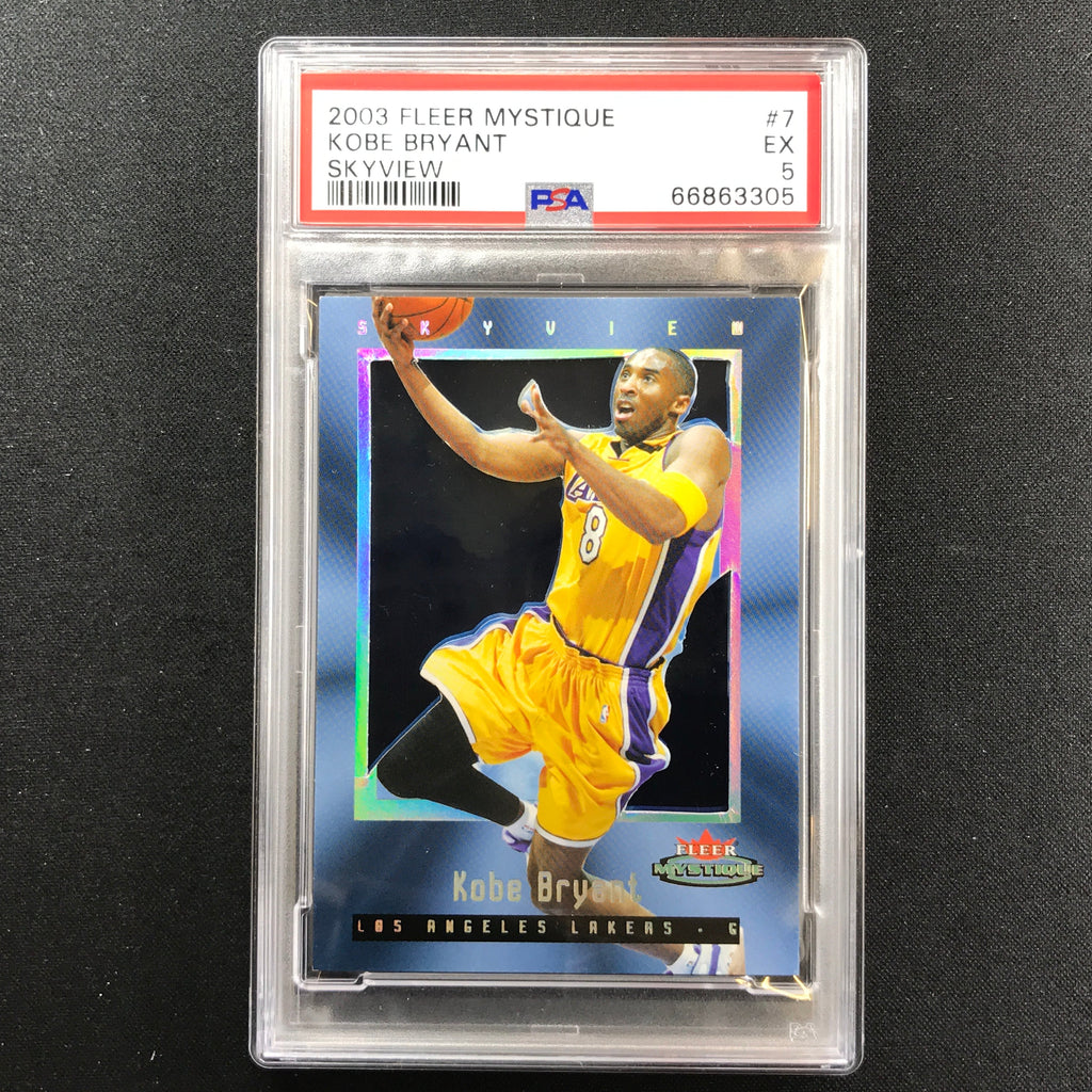 2003-04 Fleer Mystique Kobe Bryant Skyview 15/100 Psa 5 305 