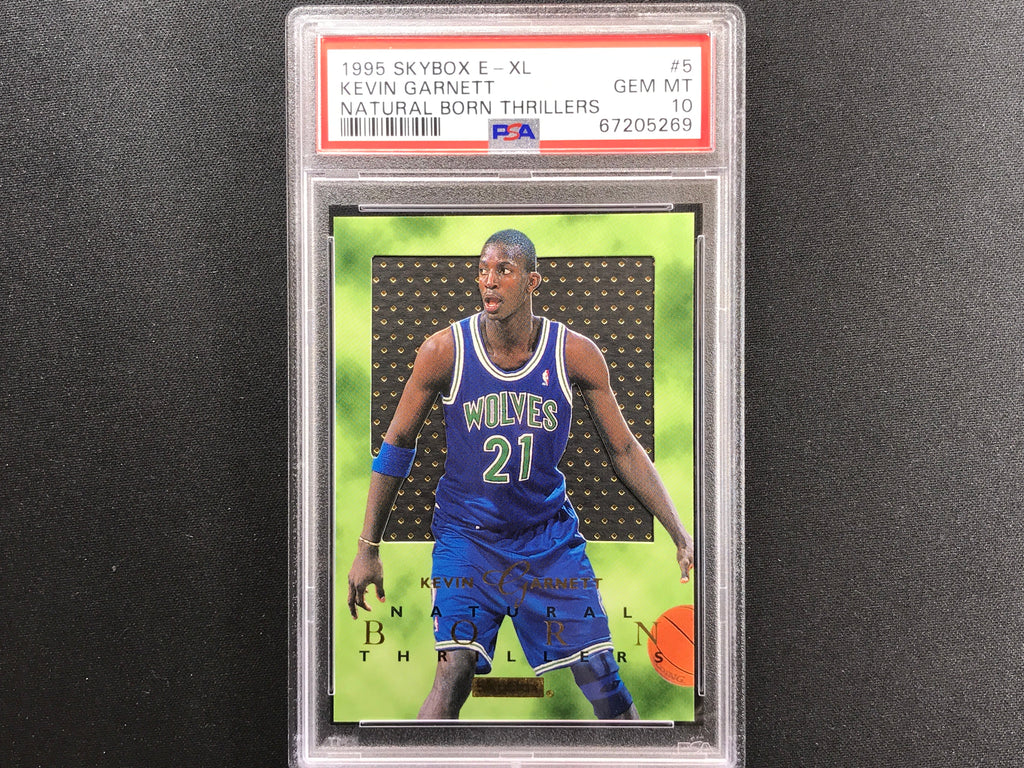 1995-96 Skybox E-xl Kevin Garnett Natural Born Thrillers No 5 Psa 