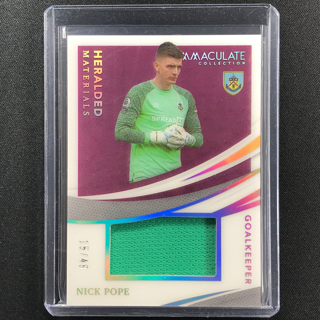 2021 Immaculate NICK POPE Heralded Materials Jersey Holo Silver 15/49