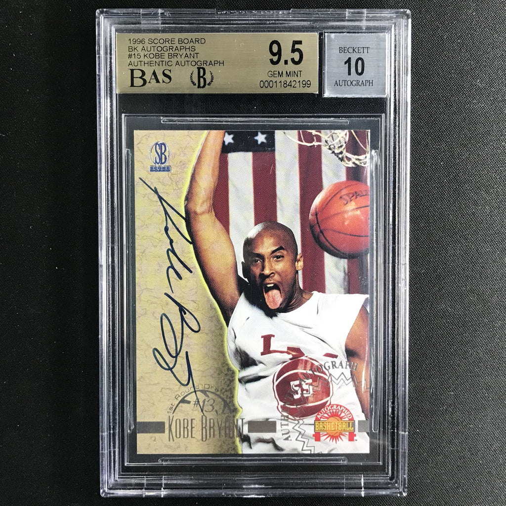 1996-97 Score Board Kobe Bryant Bk Auto Rookie Bgs 9.5/10 199 