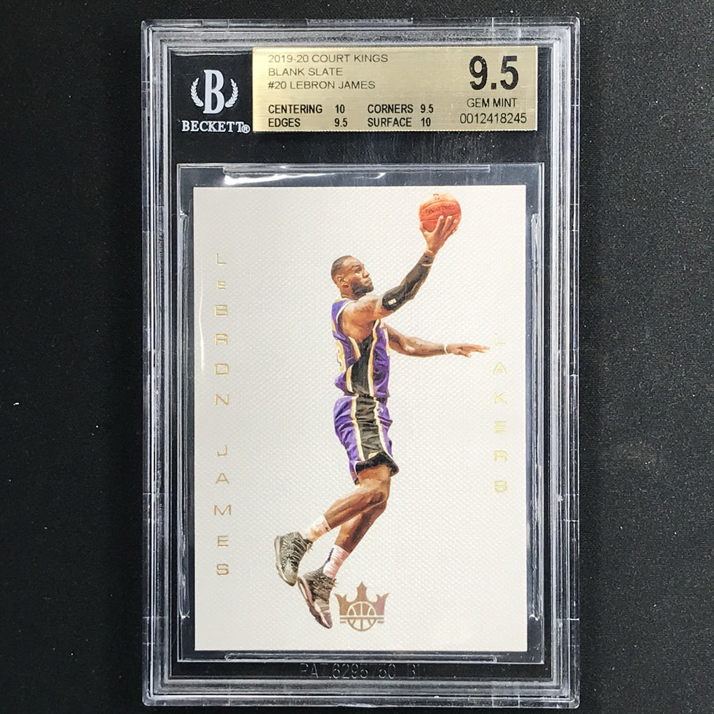 2019-20 Court Kings Lebron James Blank Slate No 20 Bgs 9.5 245 