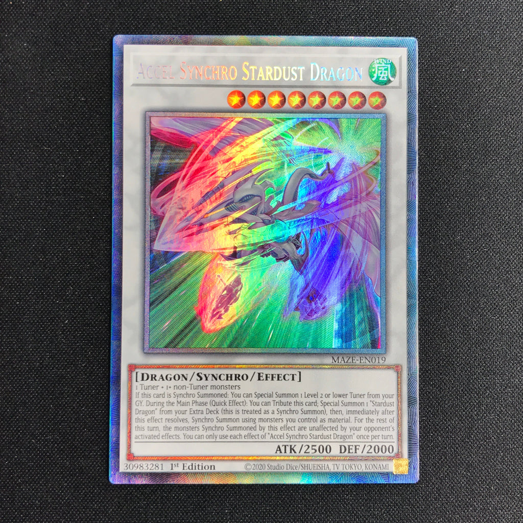 all accel synchro monsters Collectors Rare Accel Synchro Stardust Dragon - Maze-en019