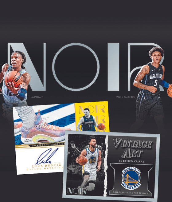 Discover the Spectacular 2022-23 NOIR Basketball Trading Card Set!