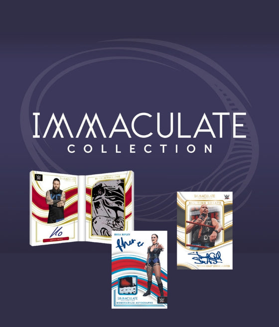Step Into the Ring with 2023 Immaculate WWE Trading Cards!