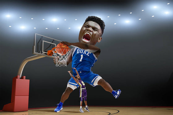 Zion Williamson Signs Cards With Panini!