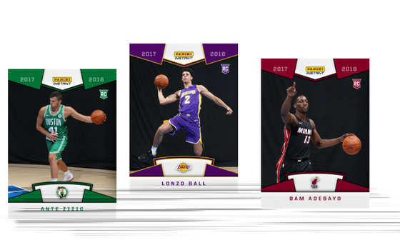 Panini Instant Action With NBA Rookies Of 2017