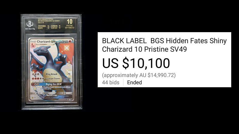 BGS 10 Hidden Fates Shiny Charizard Sells For $10,000