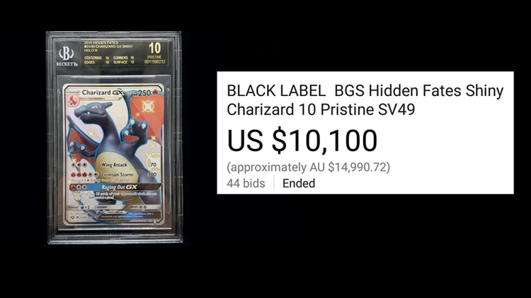 beckett black label pokemon cards Pikachu - Promo Edvard Munch's Scream BGS 10 BGS 10 Hidden Fates Shiny