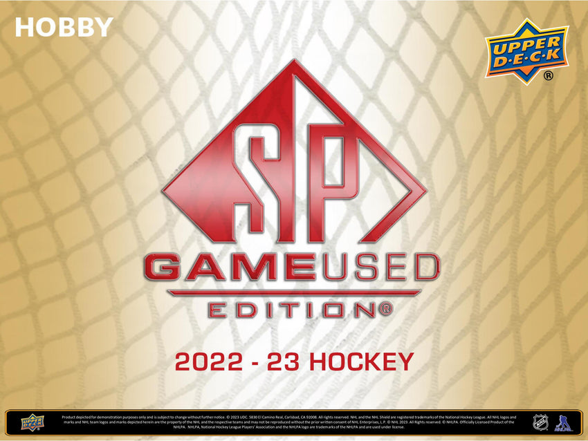 2022-23 Upper Deck Sp Game Used Hockey Hobby Box