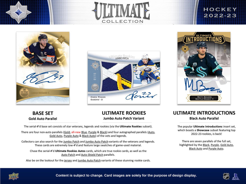 2022-23 Upper Deck Ultimate Collection Hockey Hobby Box