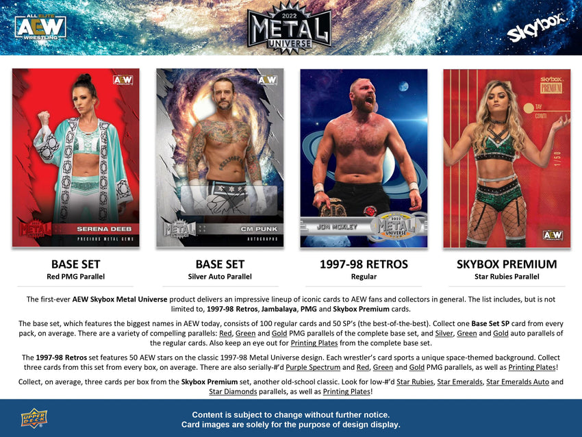 2022 All Elite Wrestling AEW Skybox Metal Universe Hobby Pack