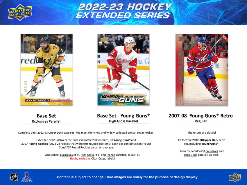2022-23 Upper Deck Extended Series Hockey Hobby Box-Cherry Collectables