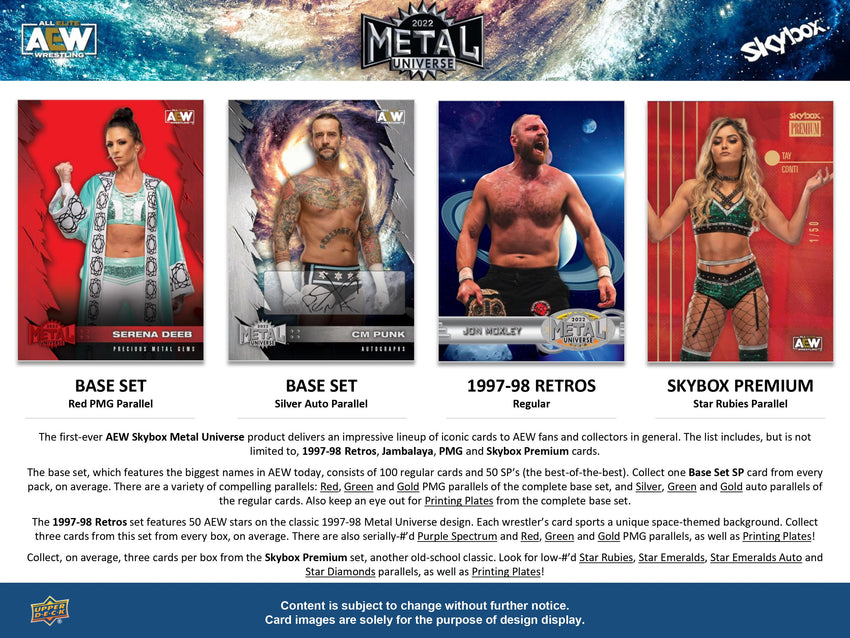 2022 All Elite Wrestling AEW Skybox Metal Universe Hobby Box-Cherry Collectables
