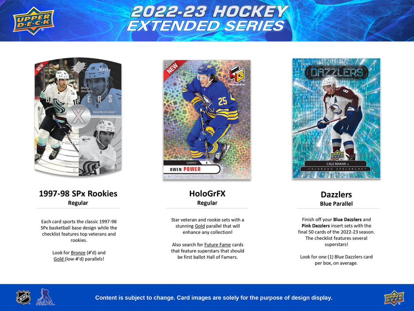 2022-23 Upper Deck Extended Series Hockey Hobby Box-Cherry Collectables