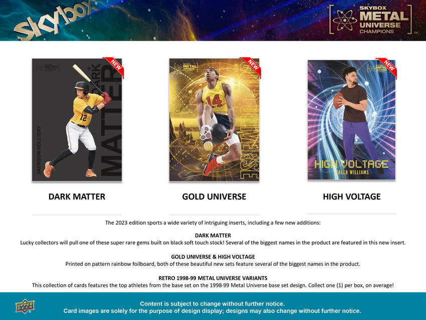2023 Upper Deck Skybox Metal Universe Champions Blaster Box-Cherry Collectables