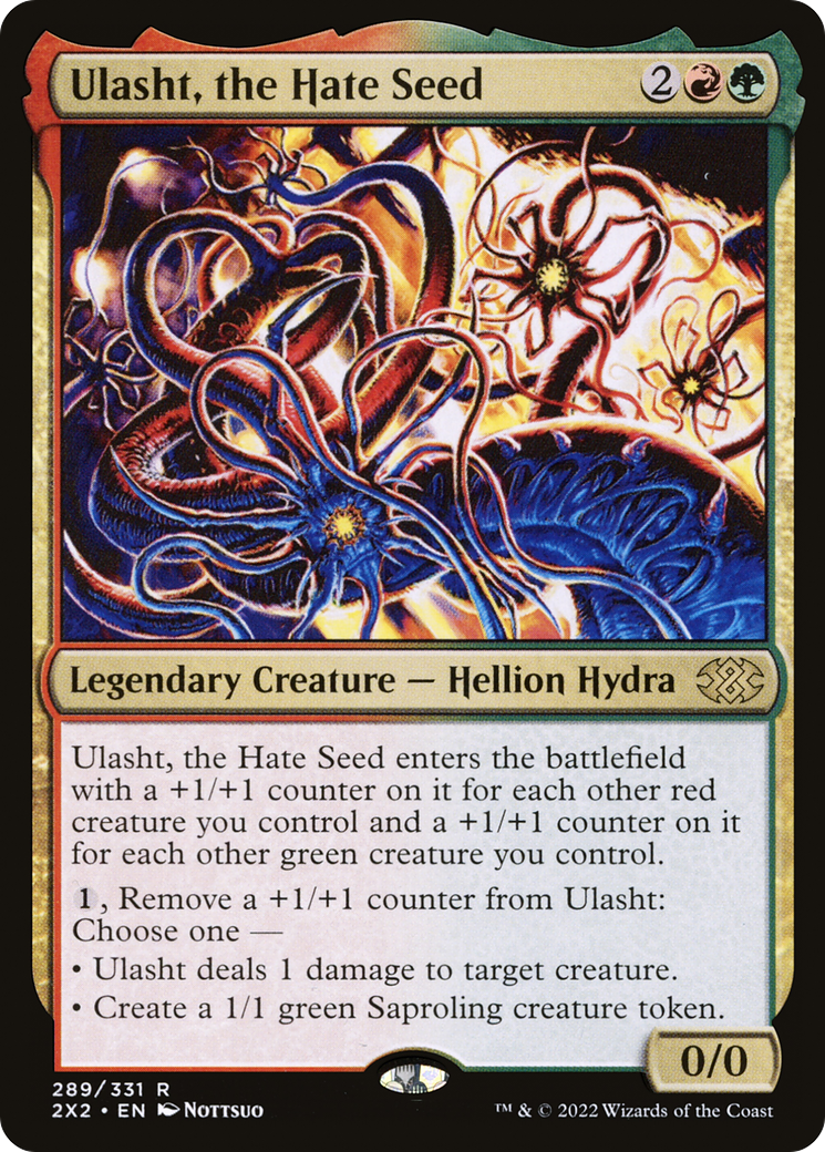 [FOIL] Ulasht, the Hate Seed #289 - RARE 2X2 - Double Masters 2022