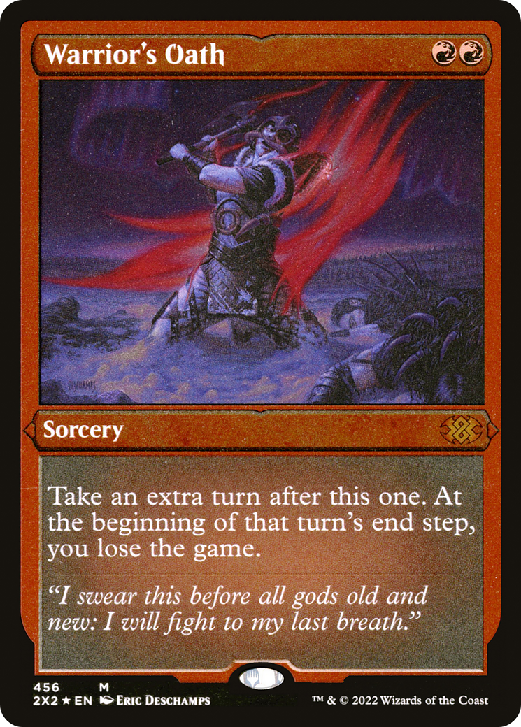 [ EF ] [FOIL] Warrior's Oath (Foil Etched) #456 - MYTHIC 2X2 - Double Masters 2022