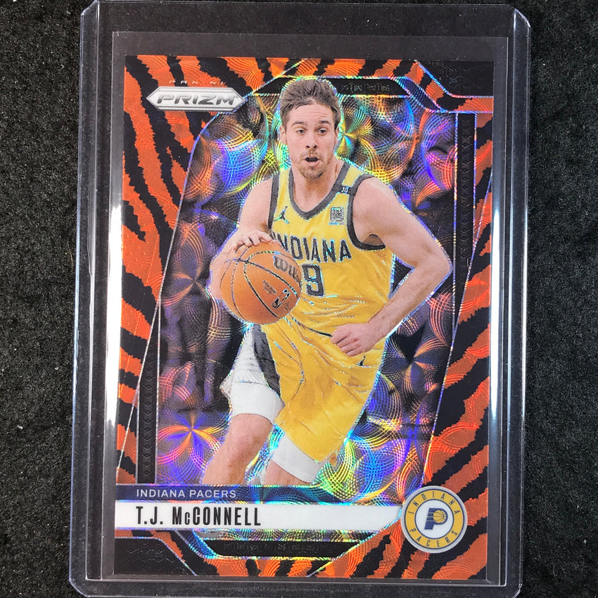 2024-25 Prizm T.J. MCCONNELL Choice Tiger Stripe SP #191