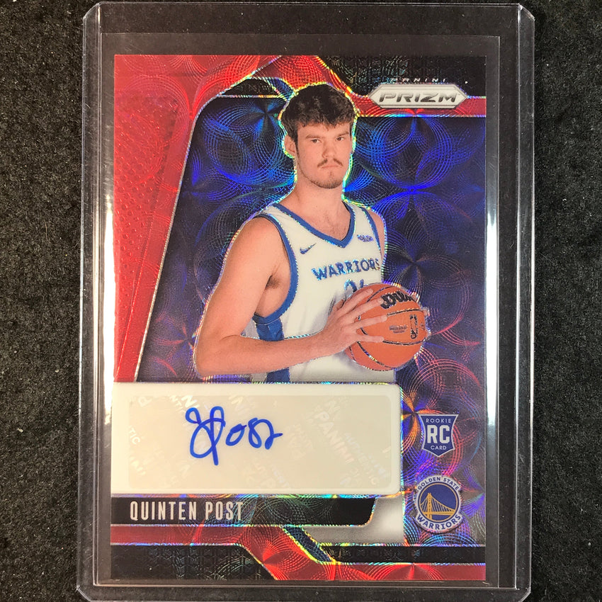 2024-25 Prizm QUINTEN POST Rookie Signatures Auto Choice Red #QPW