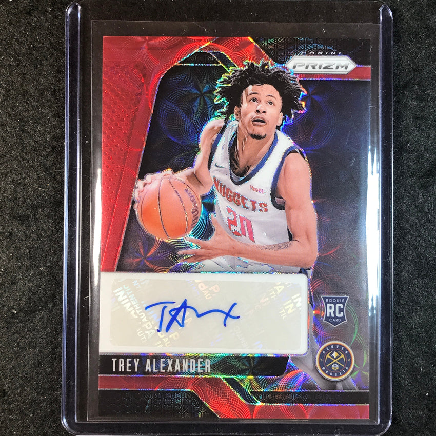 2024-25 Prizm TREY ALEXANDER Rookie Signatures Auto Choice Red #TRA