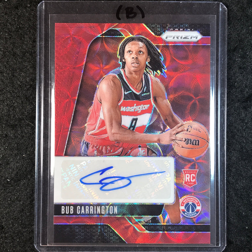 2024-25 Prizm BUB CARRINGTON Rookie Signatures Auto Choice Red #BCW (B)