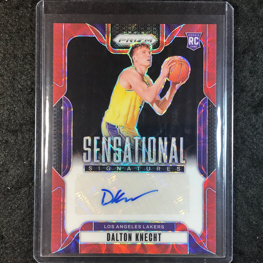 2024-25 Prizm DALTON KNECHT Sensational Signatures Rookie Auto Choice Red #DKL