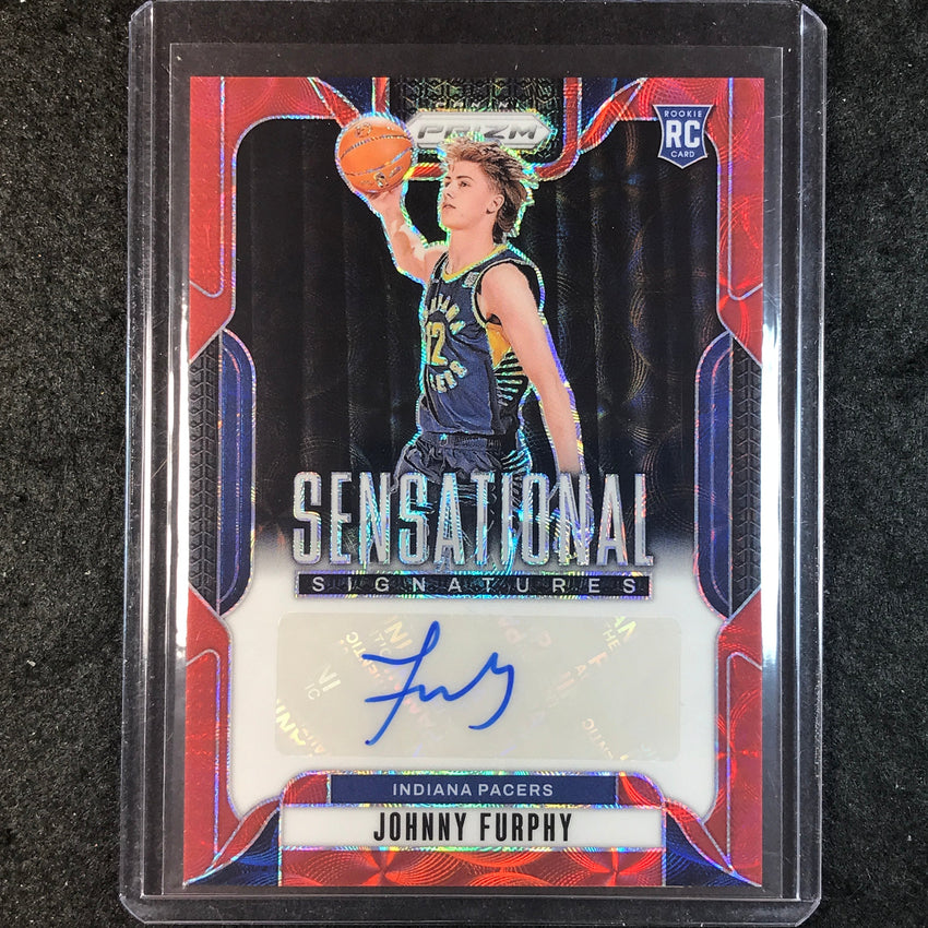 2024-25 Prizm JOHNNY FURPHY Sensational Signatures Rookie Auto Choice Red #JFP