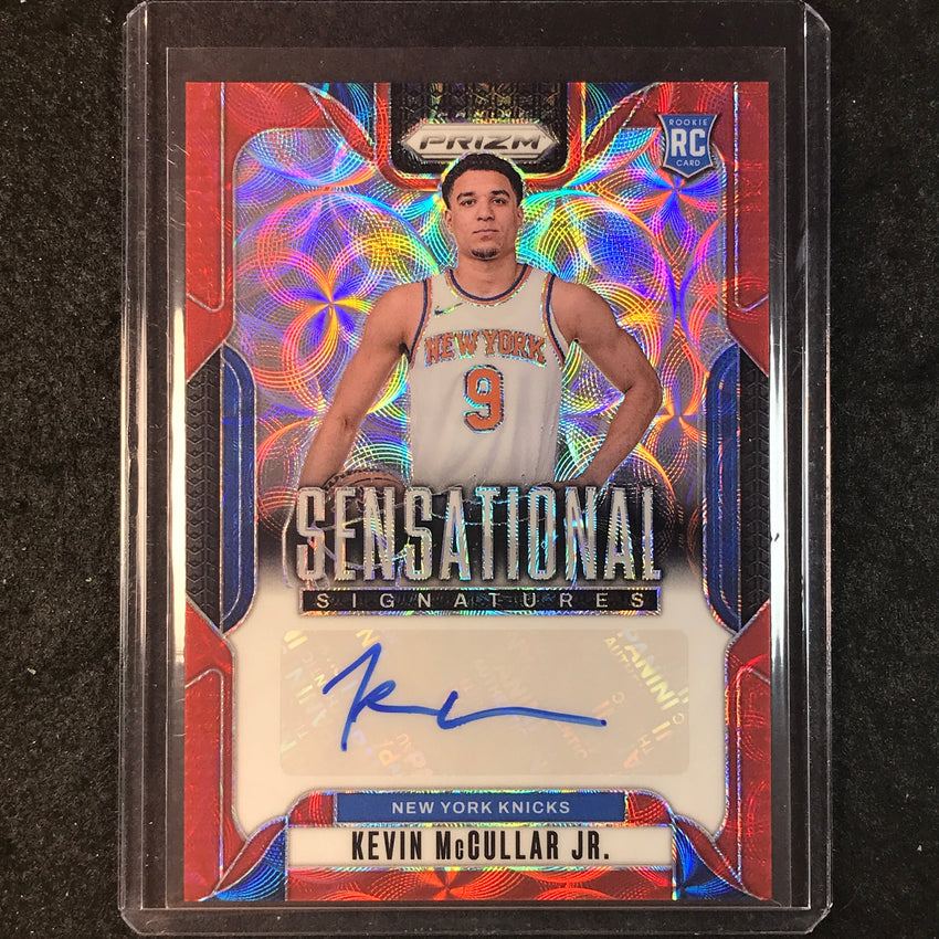 2024-25 Prizm KEVIN MCCULLAR JR. Sensational Signatures Rookie Choice Red #KMJ