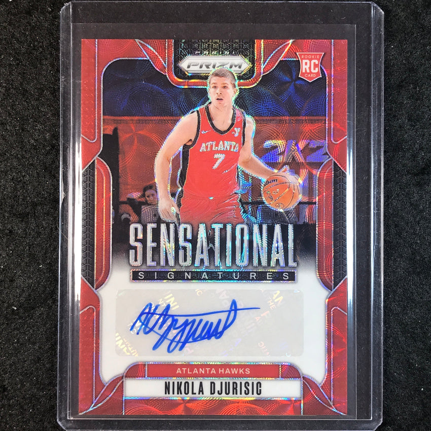 2024-25 Prizm NIKOLA DURISIC Sensational Signatures Rookie Auto Choice Red #NDJ