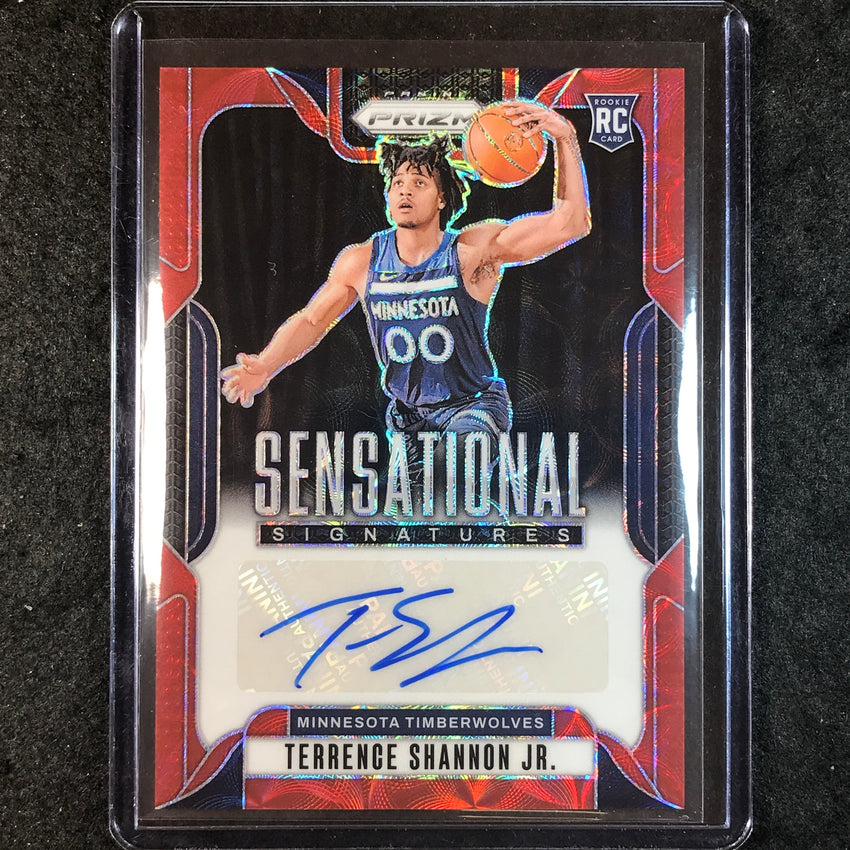 2024-25 Prizm TERRENCE SHANNON JR. Sensational Signatures Rookie Choice Red #TSJ
