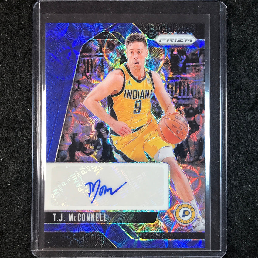 2024-25 Prizm T.J. MCCONNELL Signatures Auto Choice Blue 34/49