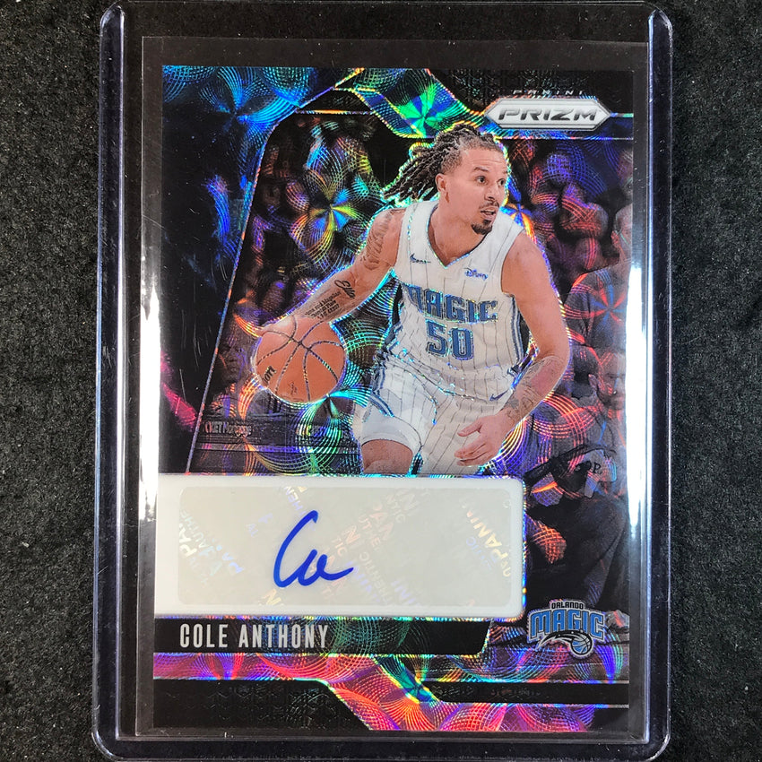 2024-25 Prizm COLE ANTHONY Signatures Auto Choice Nebula 1/1